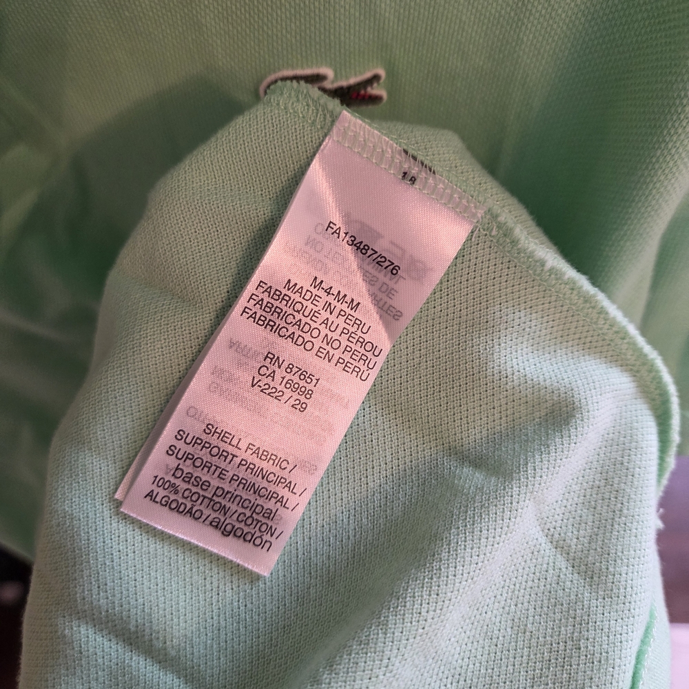 Lacoste Men's Light Lime Green Short-Sleeve Polo - Picture 5 of 6